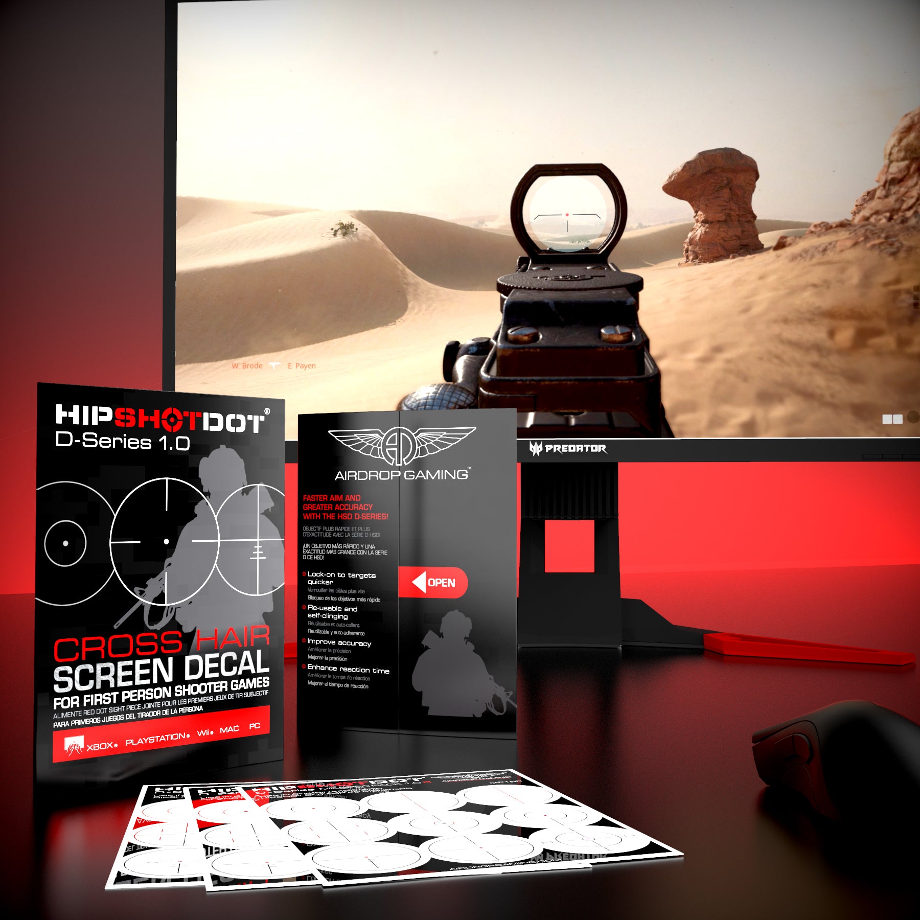 Crosshairs Vinyl Sticker Decal Military Sniper Hunt StyleB - Choose