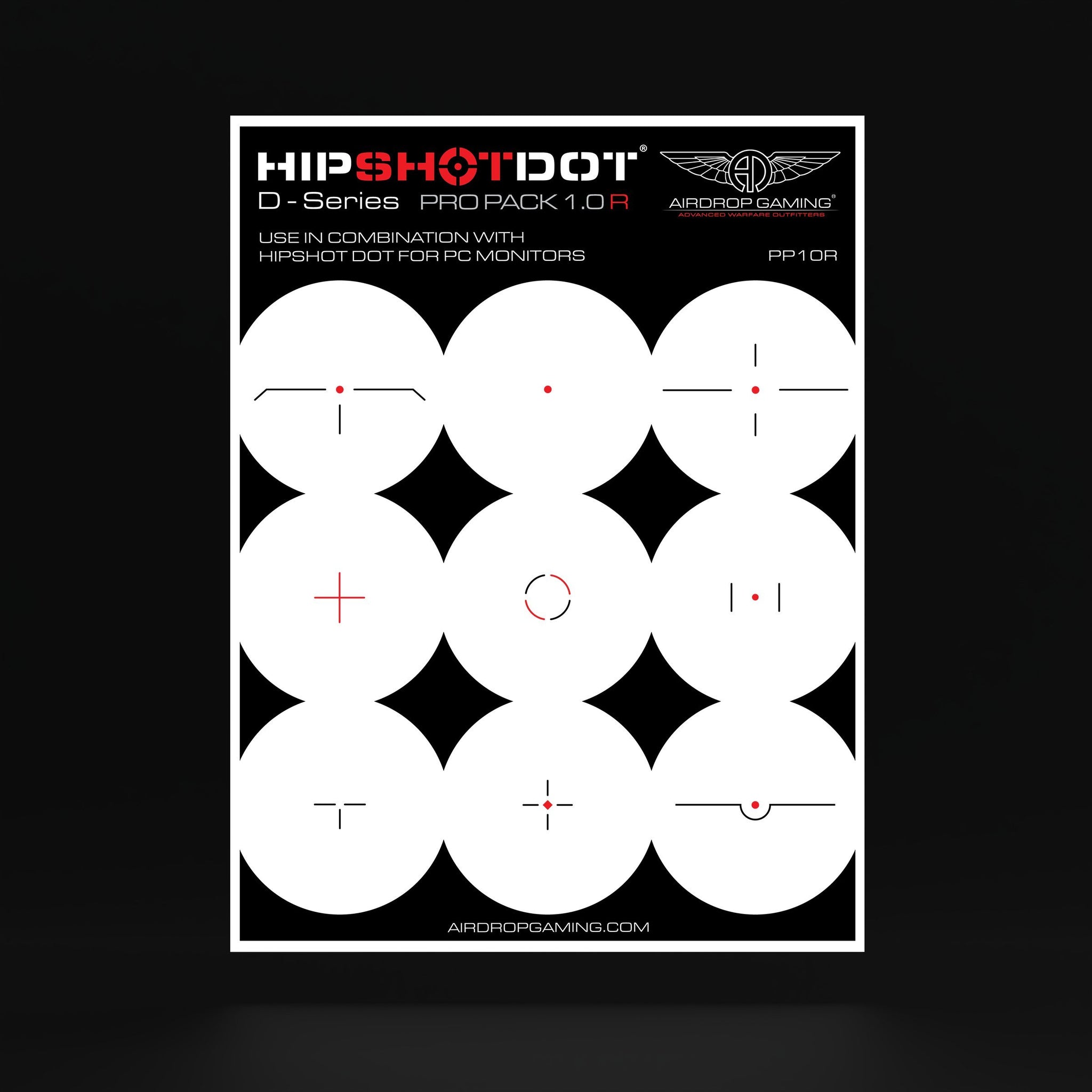 Monitor Crosshair Overlay Sticker | D-Series Crosshairs