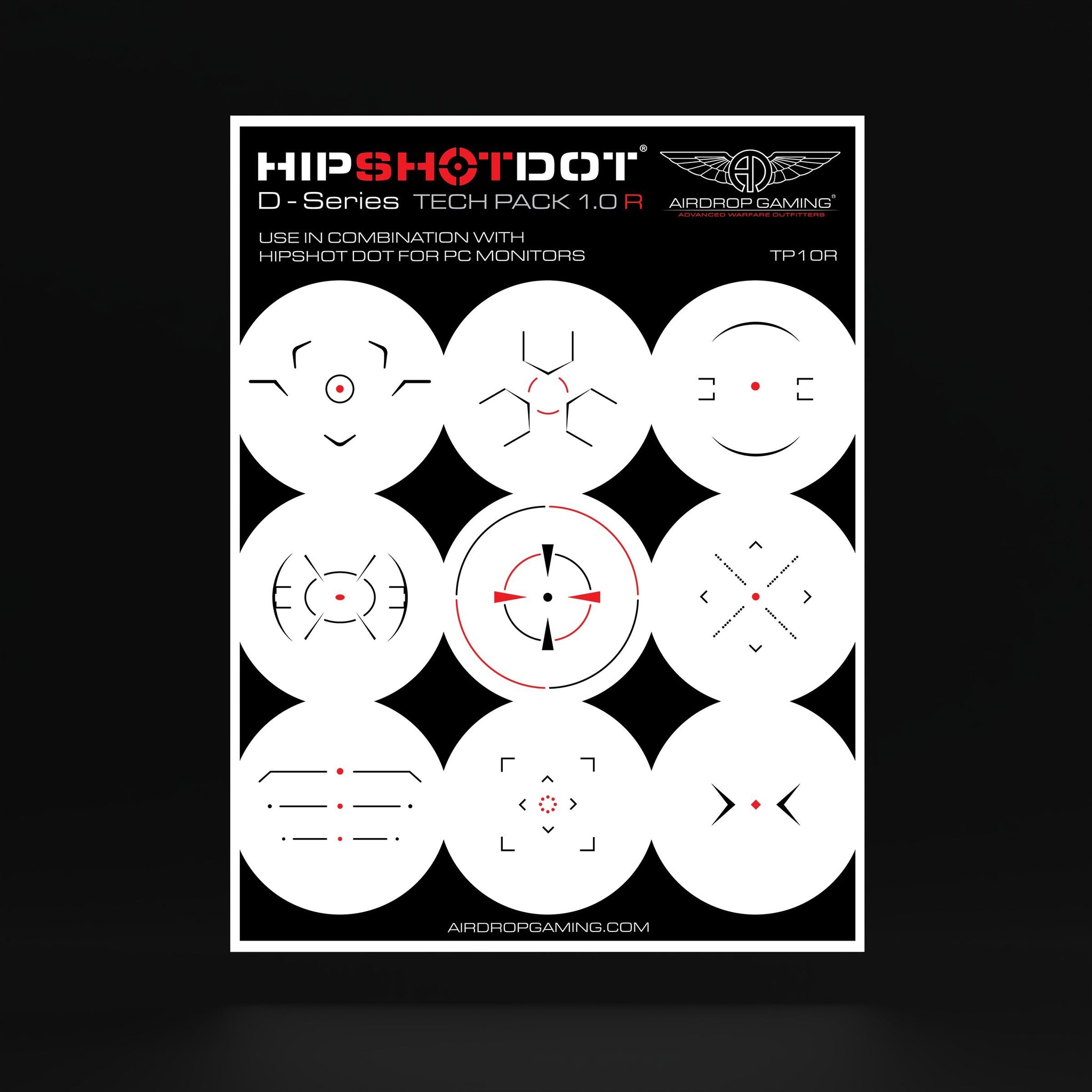 Monitor Crosshair Overlay Sticker | D-Series Crosshairs | AirDrop